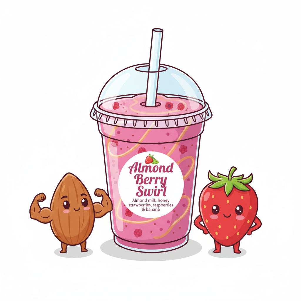 Almond Berry Swirl Smoothie