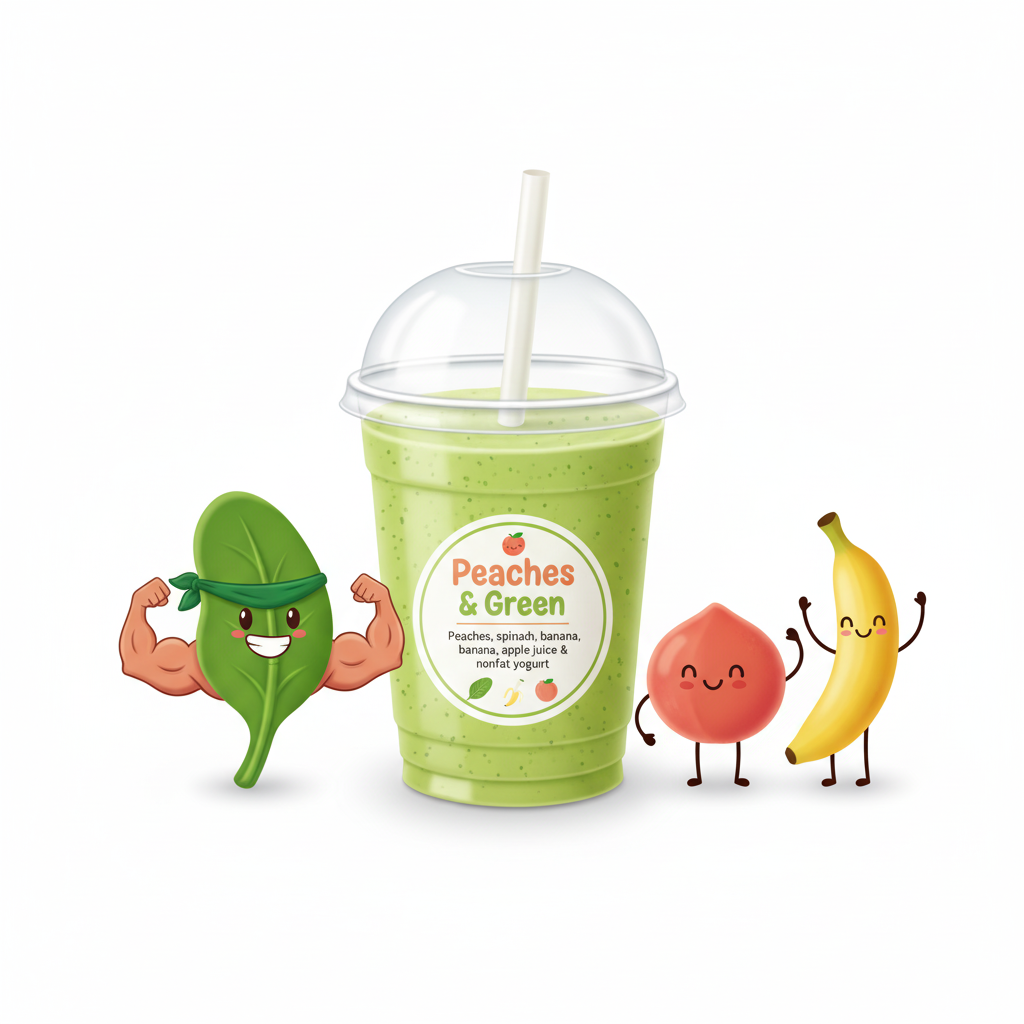Peaches & Green Smoothie